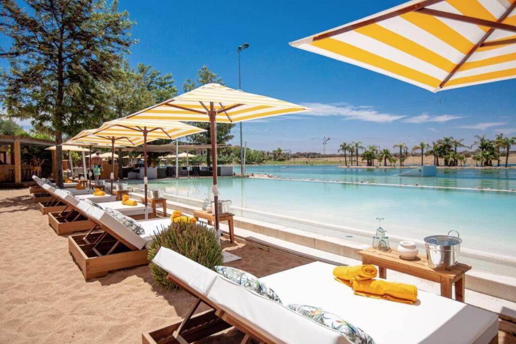 Villa Marrakech Piscine Privee Vue Sur Golf&Atlas Marakeş Dış mekan fotoğraf